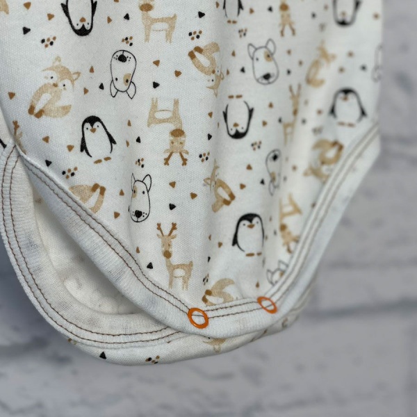 Боди детское унисекс Blanka Пингвин р.86 бежевый 12880 