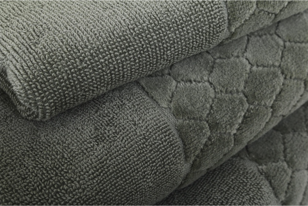 Рушник махровий VELOUR CELLS 70x140 см зелений La Nuit