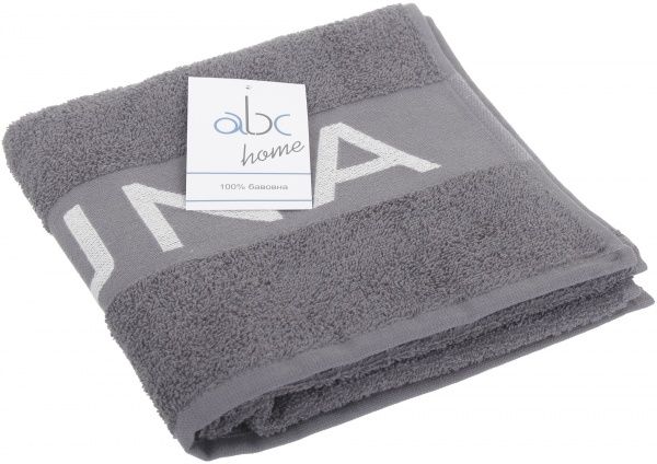 Рушник Sauna 50x90 см сірий ABC 