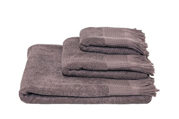 Рушник Комбі махровий 30x70 см шоколадний Simi 