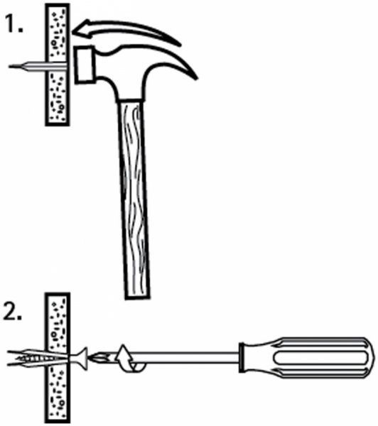 Супергипсгвоздь уп. 4 шт