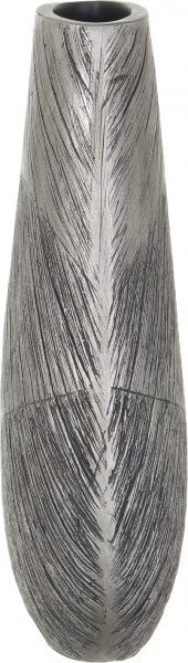 Ваза полирезиновая серая Metalic 16х7,5х26 см