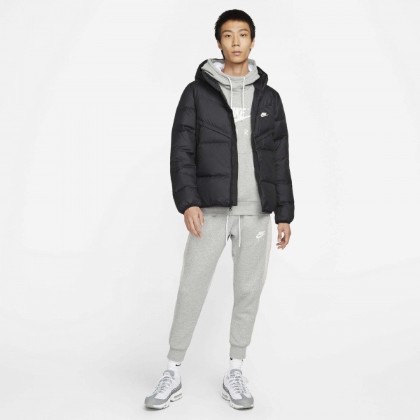 Куртка Nike M NSW SF WINDRUNNER HD JKT DD6795-010 р.S черный