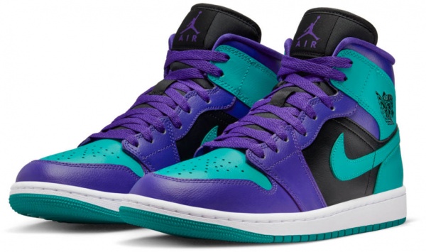 Кроссовки Nike AIR JORDAN 1 MID BQ6472-502 р.36,5 бирюзово-синий