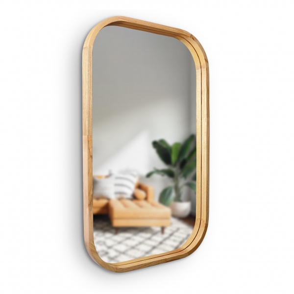 Зеркало настенное Luxury Wood Reliability SLIM ясень натуральный 600x800 мм 