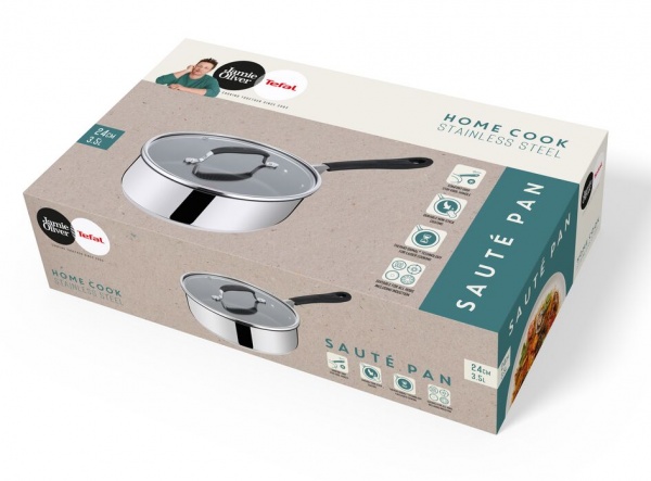 Сотейник із кришкою Jamie Oliver Home Cook 24 см E3033275 Tefal