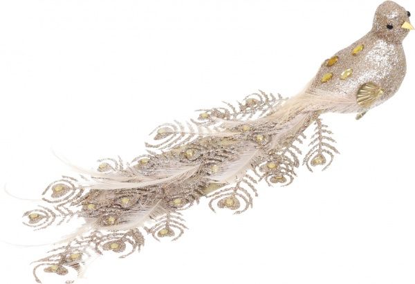 Декорация новогодняя Птичка с долгим хвостом 29 см EPI-EYJY7809-19 