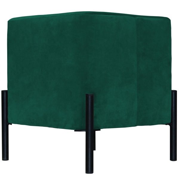 Пуф Квадрат велюр Jasmin 38 темно-зелений 