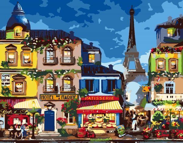Картина по номерам Life in Paris 35х45 см Rosa Start 