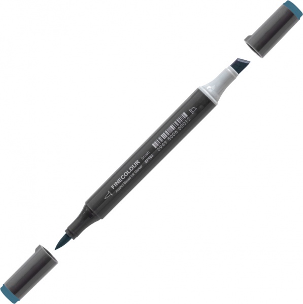 Маркер спиртовий FINECOLOUR Brush-mini EF103-107 аквамарин 