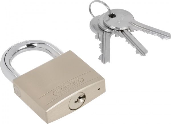 Замок навісний TOKOZ BETA 50 3TK1 M бежевий
