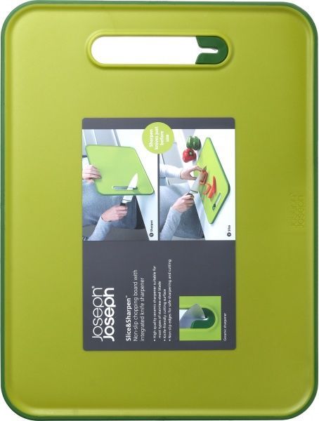 Доска разделочная Slice&Sharpen с точилом 01000216 37x28 см Joseph Joseph