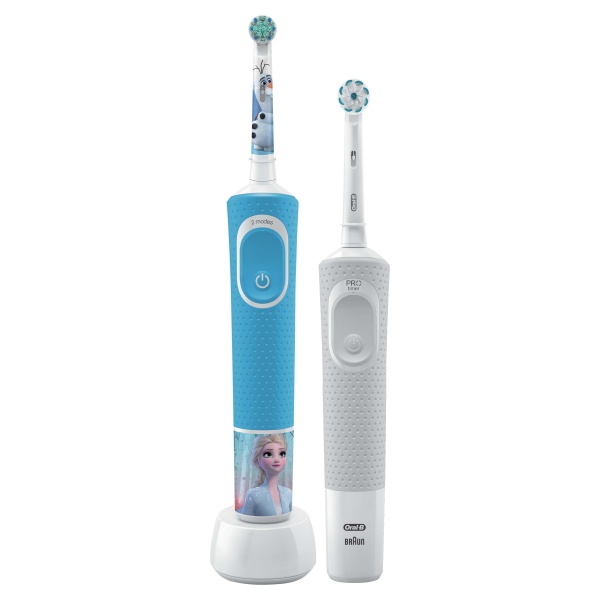 Электрическая зубная щетка Oral-B Family Edition, 2 шт: Vitality & Kids Холодное Сердце 2