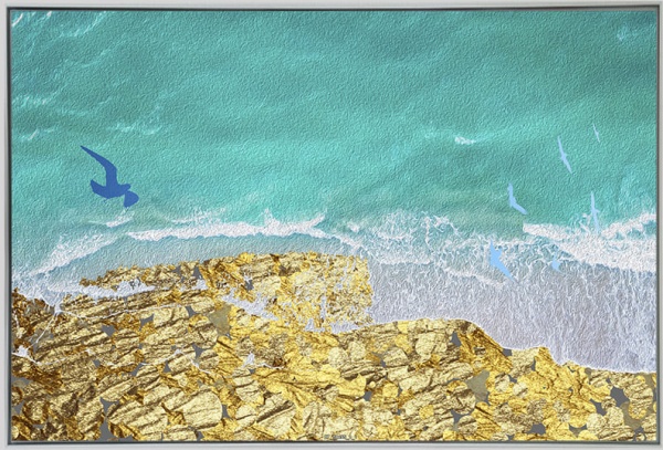 Картина на холсте Волна и ветер 55x80 см ТЕРРАВОЛ 