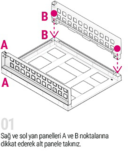 Ящик-органайзер TURAN PLASTIK TRN-200 білий білий 115x340x450 мм