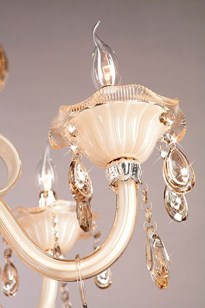 Люстра підвісна Strotskis Albertina 6x60 Вт E14 золотисто-бежевий 124/6 