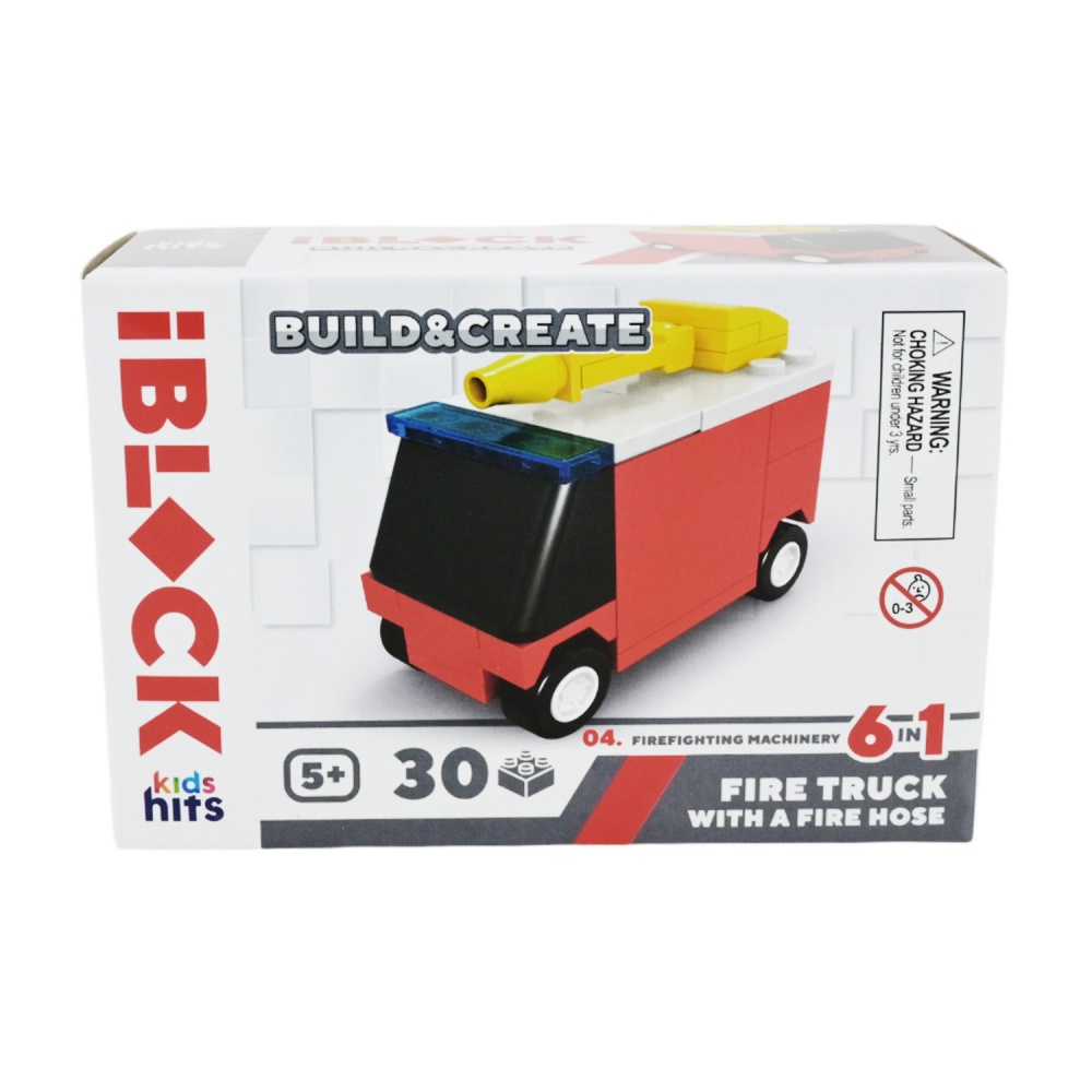 Игрушка-конструктор Iblock Kids hits JUNIOR Пожарная (в ассортименте) KH51/004