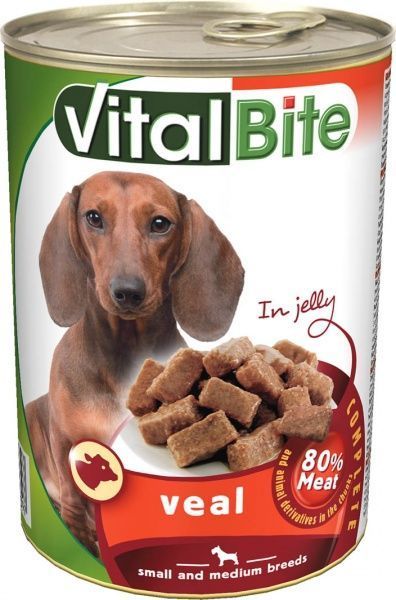 Корм VitalBite с говядиной в желе 415 г 174397