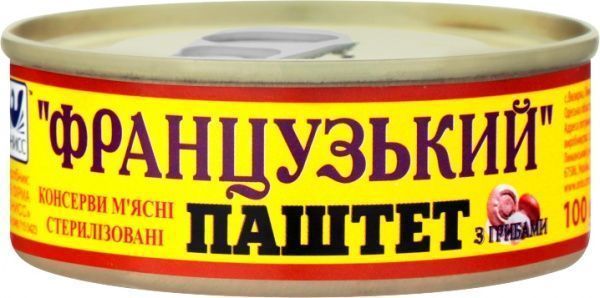 Паштет Онисс Французский с грибами 100 г