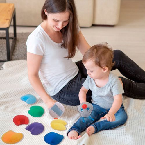 Розвиваюча іграшка Масік Ludum Гусениця Rainbow 30 см МС 040701-01