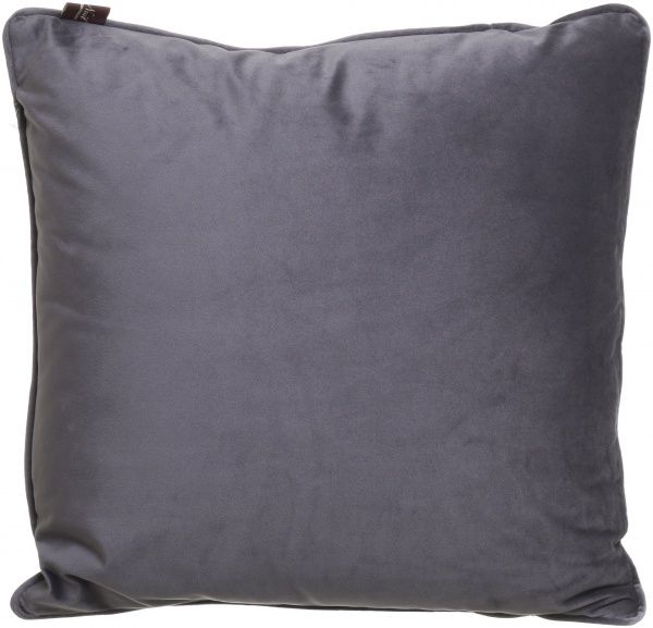 Подушка декоративна Велюр 45x45 см темно-сірий La Nuit 