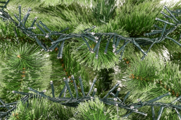 Электрогирлянда линейная Девилон белая встроенный светодиод (LED) 384 ламп 2,7 м 