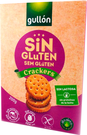 Печенье Gullon Крекеры без глютена 8410376045017 200 г 