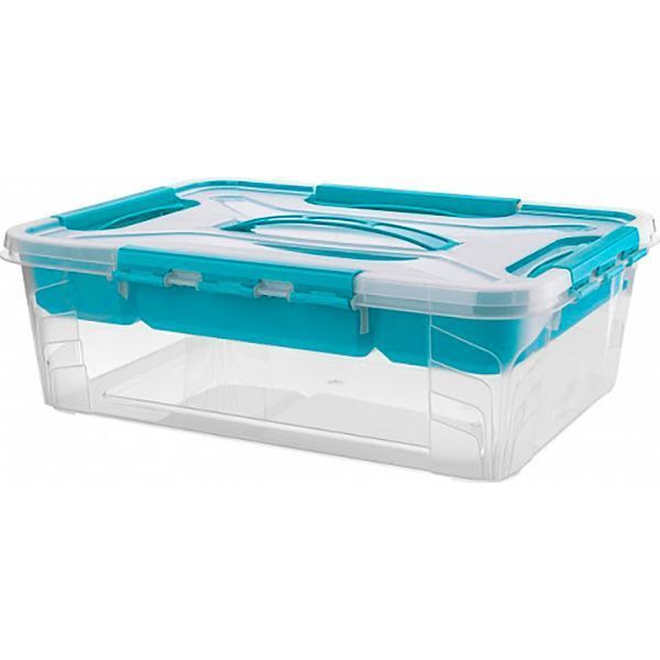Контейнер з вкладишем Nota Bene 10 л бірюзовий 138x372x273 мм