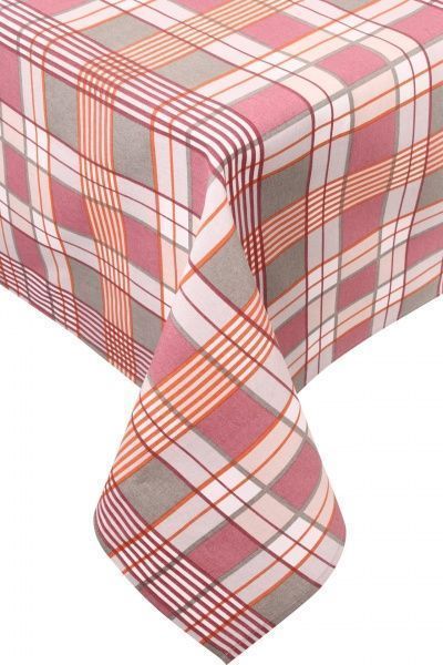 Скатерть Шато клеточка 140x220 см розовый La Nuit 
