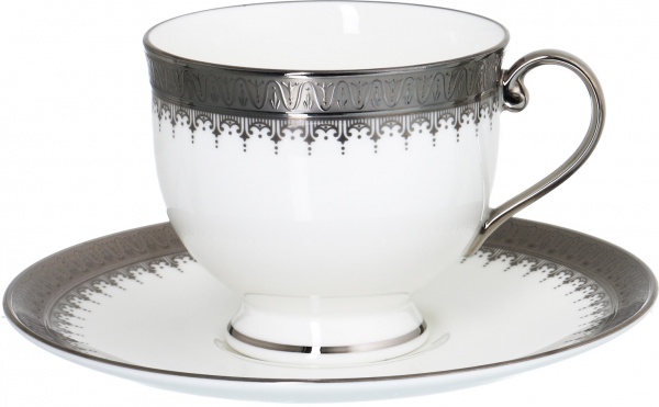 Чашка з блюдцем Platinum Coin 240 мл Narumi