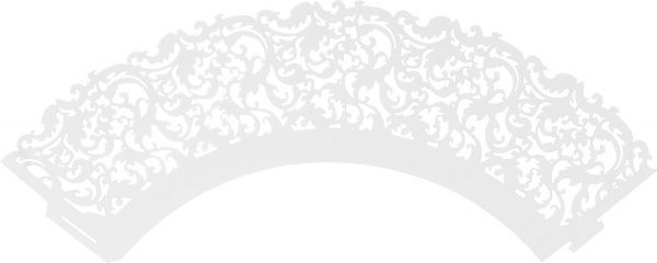 Серветки кондитерські для кексів Ажур 21х9 см 12 шт.