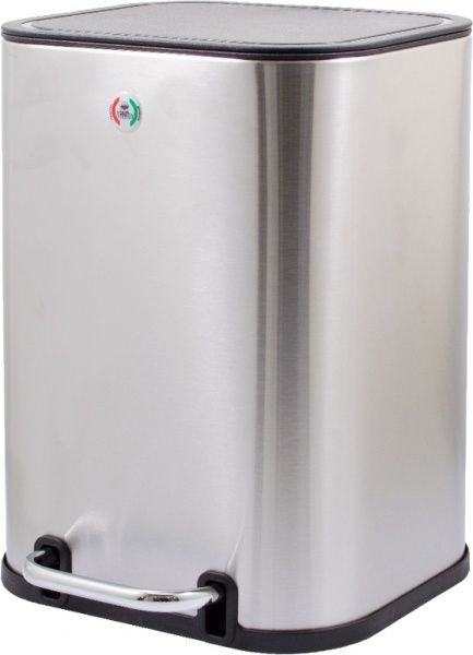 Ведро с педалью Trento Slow Motion 5 л квадратное