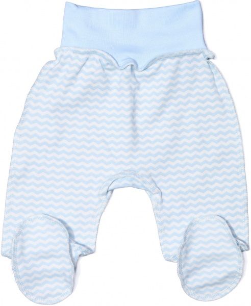 Ползунки Bambinelli зигзаг р.62 голубой с белым 