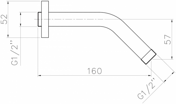 Кронштейн настінний для душу Imprese SH01