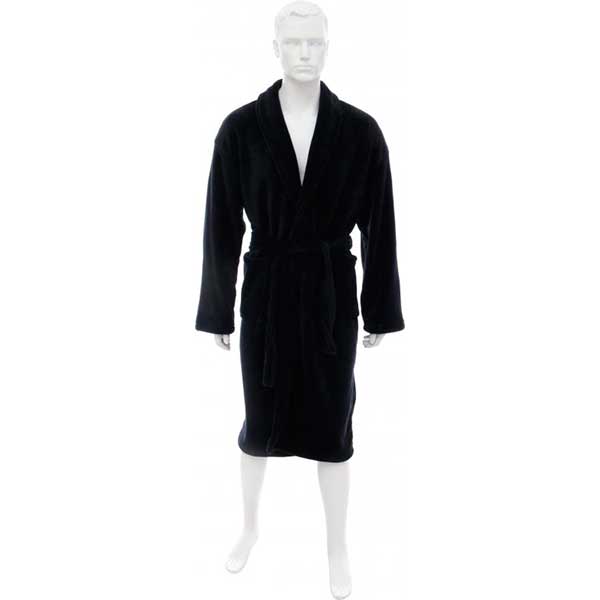 Халат чоловічий La Nuit Solid синій M + взуття