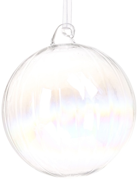 Куля новорічна 80 мм прозорий ABR705050