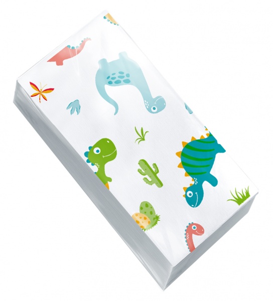 Серветки столові Альбатрос Динозаври 33х33 см 25 шт.