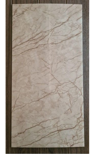 3D-панель з ПВХ самоклейна HODM Біло-Бежевий мармур 600x300 мм