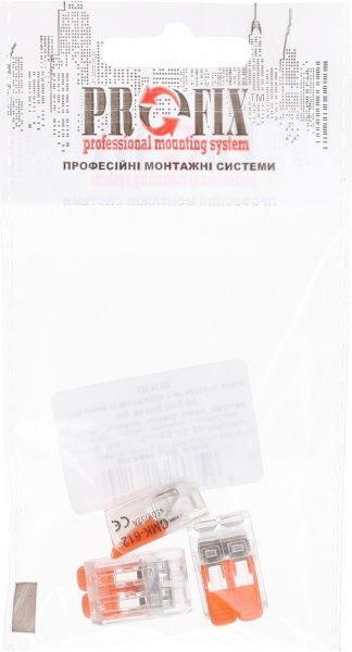 Клемма быстрого монтажа на 2 проводника с рычагами EMT 2x0,2-4/2,5 мм 3 шт. прозрачный 