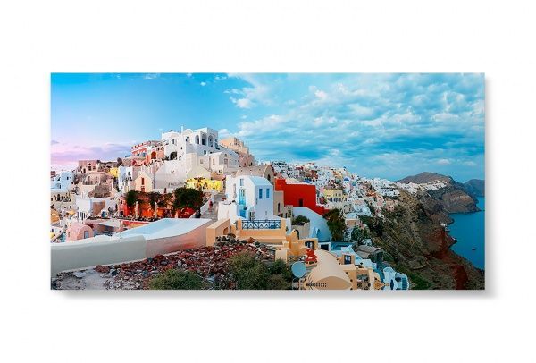 Репродукция Панорама города Санторини 00008 96x48 см 