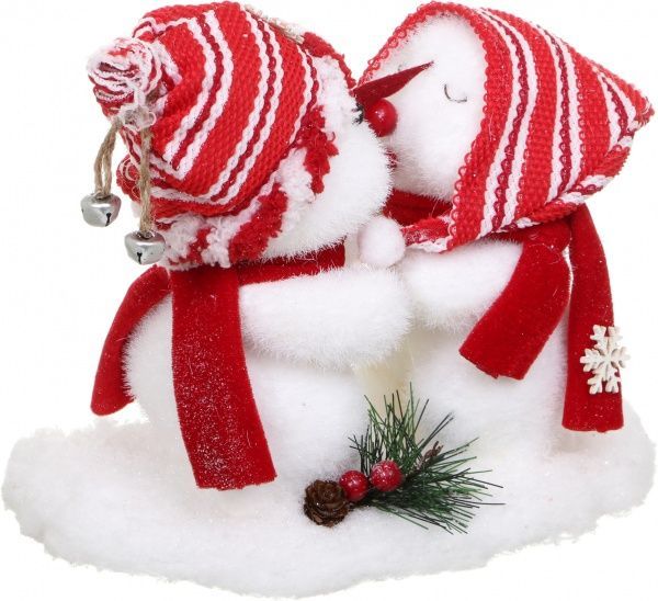 Декоративная фигура Пара снеговиков F418A643-1 20 см 