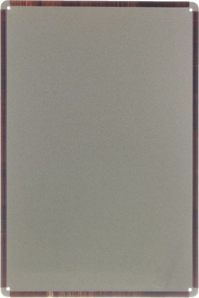 Табличка жестяная печатная Coffee Menu 30x20 см черный матовый 