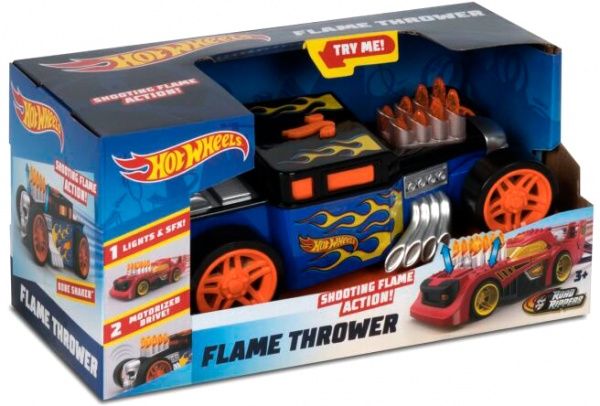 Автомобиль Toy State Машина hot Wheels огненная вспышка Bone Shaker со светом и звуком 18 см