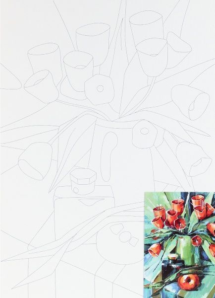 Полотно на картоні з контуром «На серпневій окраїні літа» 30х40, А. Навроцька Rosa Talent 