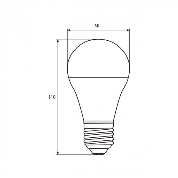 Лампа светодиодная Eurolamp 12 Вт A60 матовая E27 220 В 3000 К LED-A60-12273(EURO) 