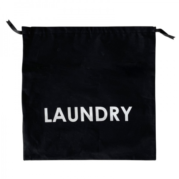 Органайзер текстильний Organize M-laundry Laundry бавовняний для брудних речей чорний 380x380 мм