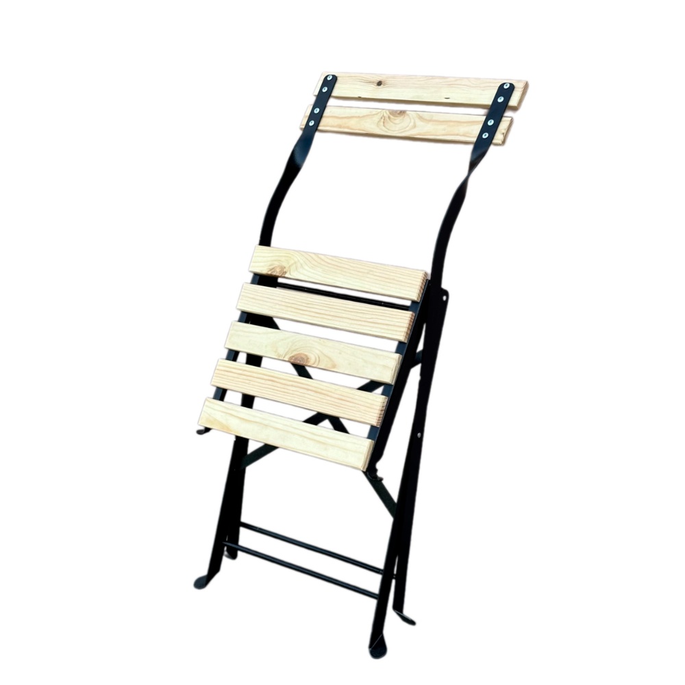 Стілець складаний Metalzavod 72,6x50,2x44,5 см сосна/чорний