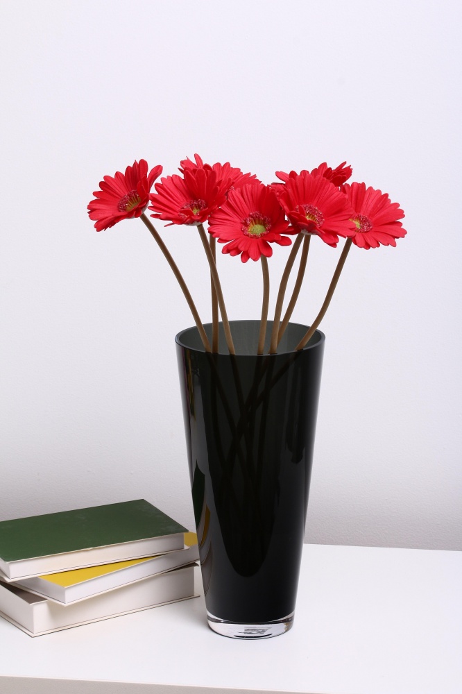 Ваза скляна Wrzesniak Glassworks Sofi 30 см сірий 17-133B