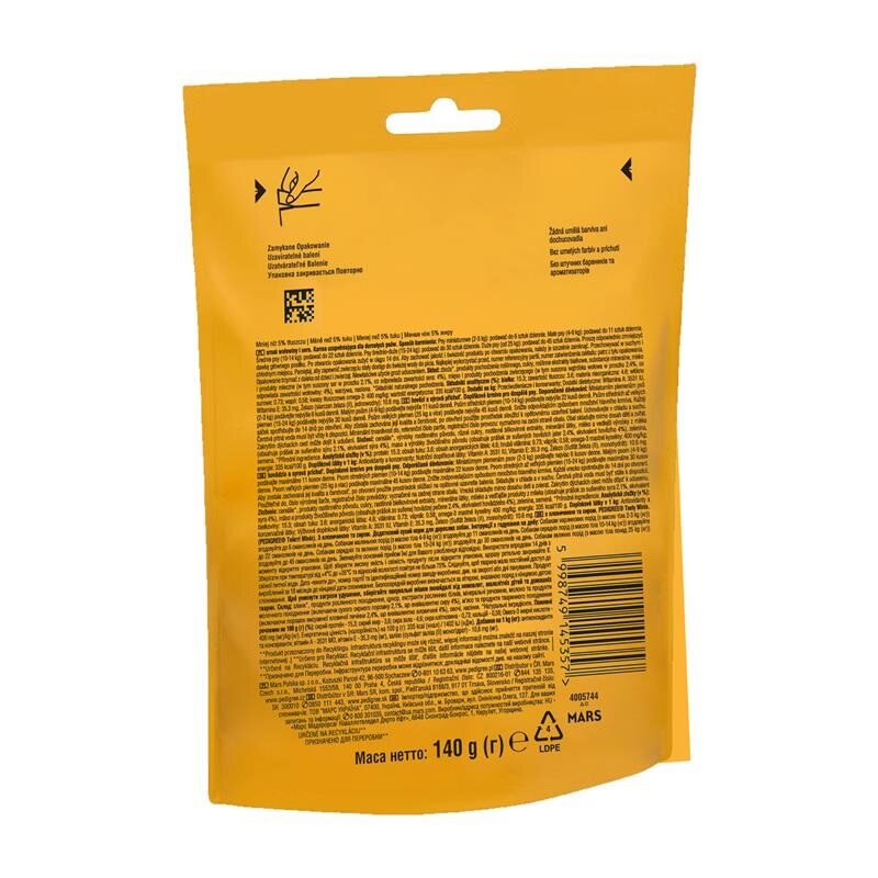 Лакомство Pedigree Tasty Minis с говядиной и сыром 140 г