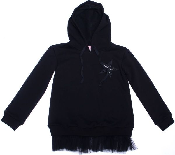 Туника для девочек Sasha р.134 черный 4493 